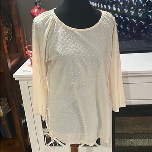 Chic Cream Women's Tunic Top